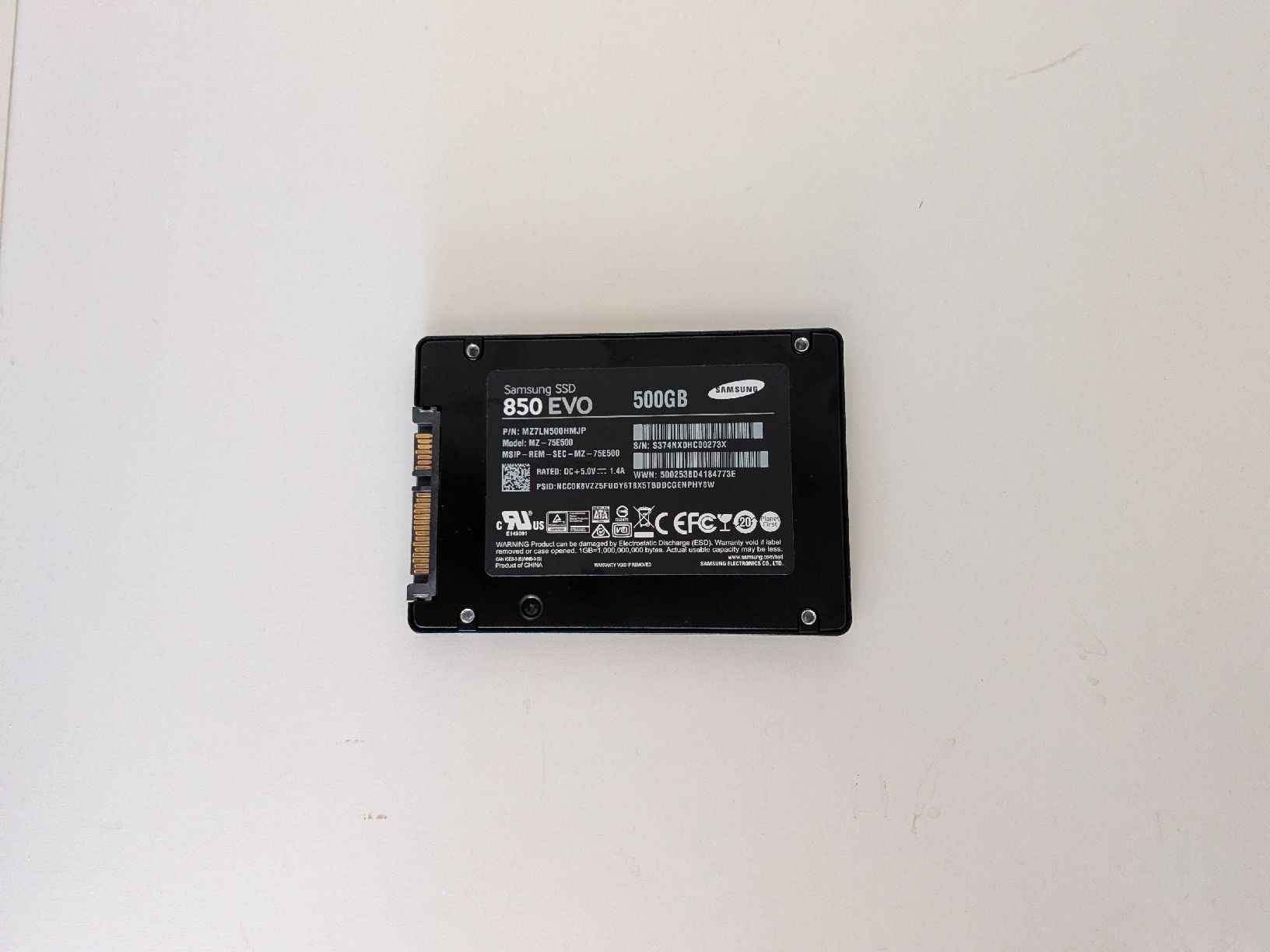 Samsung Dischi rigidi: SSD Samsung 850 EVO 500G – Usato da Genève venduto da hbs_pro