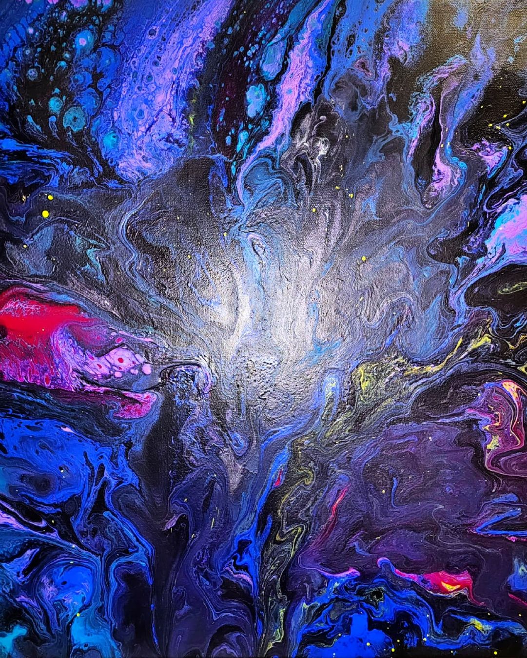 Gemälde: Abstraktes Bild von mir gemalt 1mx70 mystical depth – Neu und originalverpackt aus Zürich von Melossoap 1