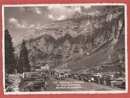 Schwägalp - Saurer-Postauto und Oldtimer - Fotokarte 1937