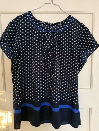 GERRY WEBER Damen Bluse Punkte Polka Dots ca. Gr. 40