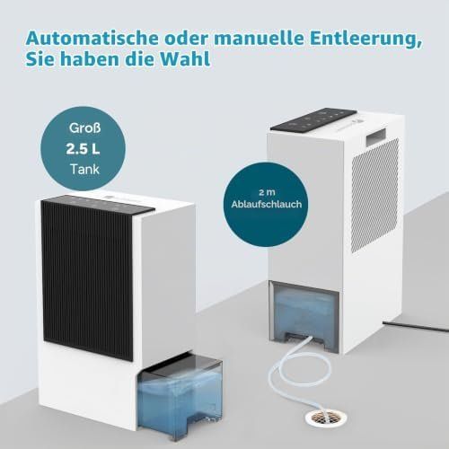 Deumidificatori: Luftentfeuchter Elektrisch 3L Entfeuchter Leise – Nuovo e nell'imballaggio originale da Hundwil venduto da Stallone6 5