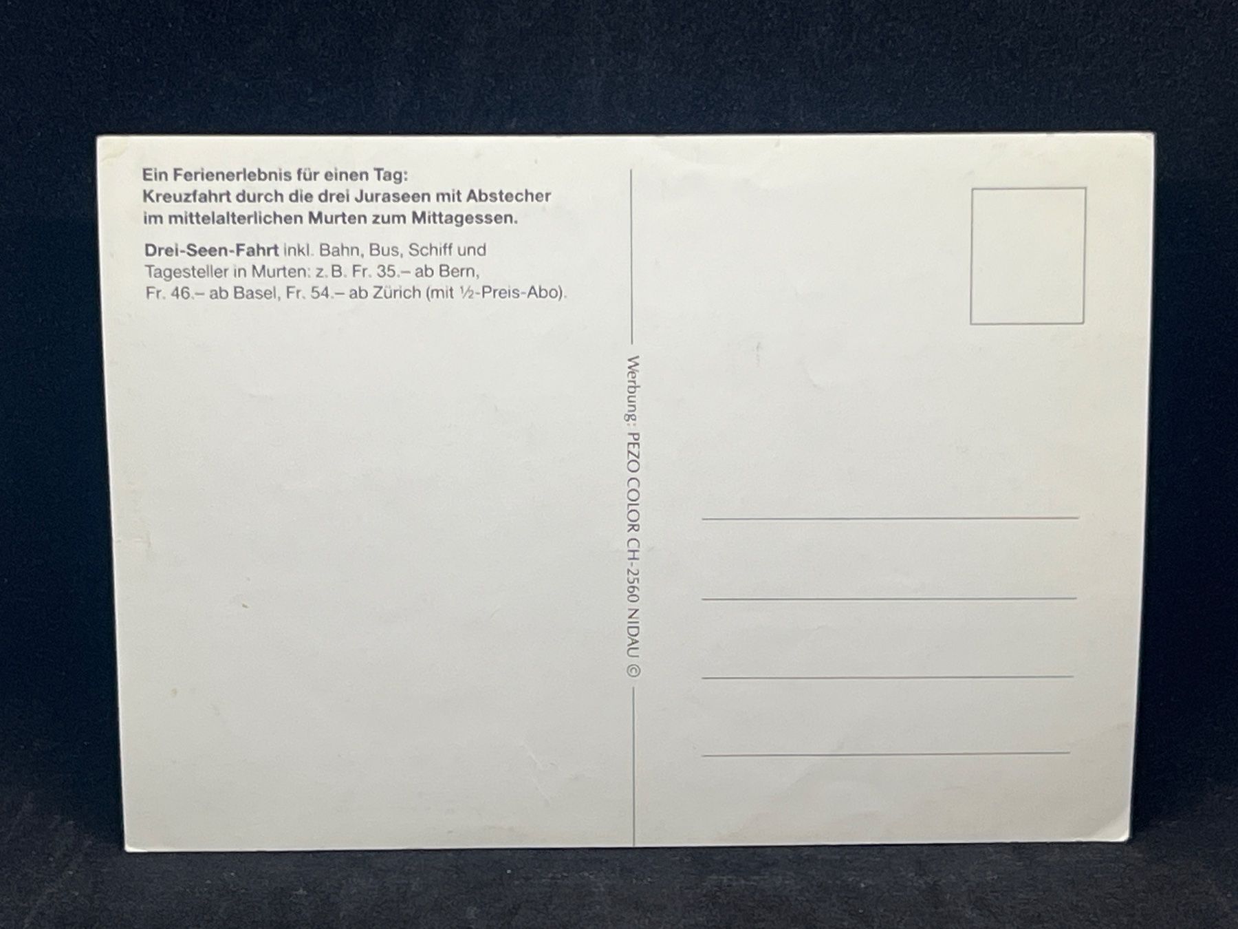 Cartoline postali: Ansichtskarte: Drei-Seen-Fahrt – Usato da Widnau venduto da Brusi9 1