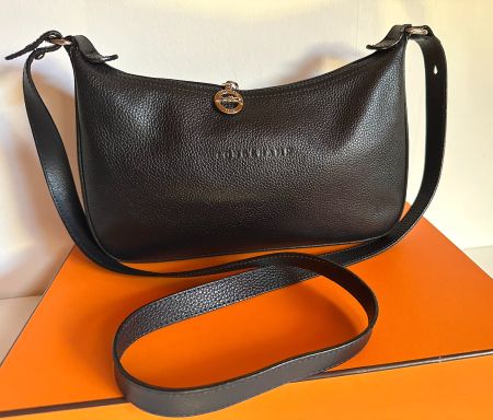 Sac Longchamp bandoulière noir - Le Foulonné.