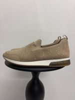 neue Ara Lissabon Sneaker Beige mit Strass Gr. 39.5 Slipper