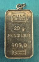 20 Gramm Silberbarren Credit Suisse mit Oese ab 1 Fr. !
