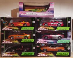 7 Stk. Verschiedene Autos aus Fast and the Furious 1:18 Ertl