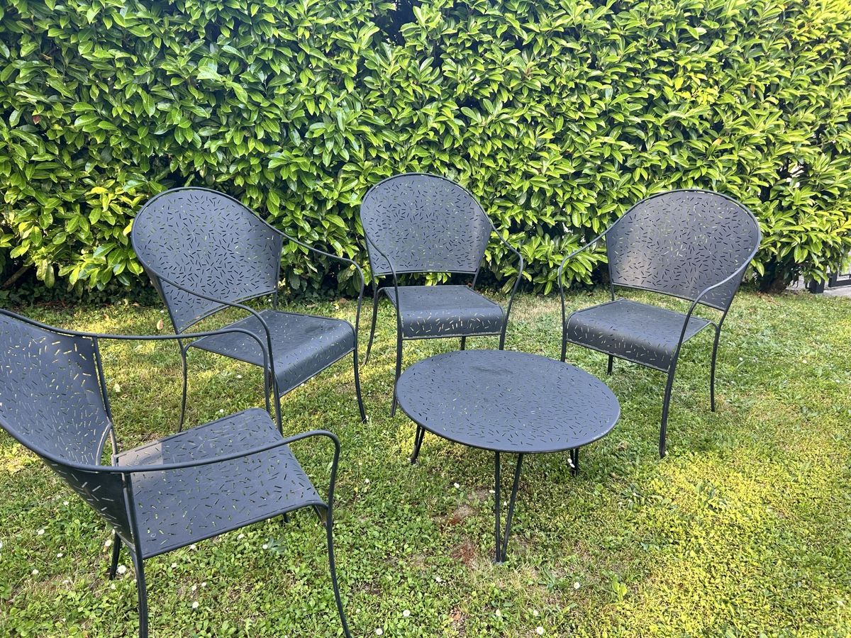 Fermob Set di tavolo e panche: Salon de jardin Fermob – Usato da Lully VD venduto da Garance040