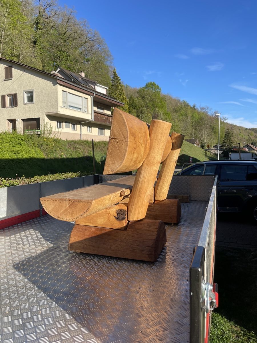 Set di tavolo e panche: Massive Eichenholz Bank – Nuovo e nell'imballaggio originale da Hemmental venduto da _P2000_ 2