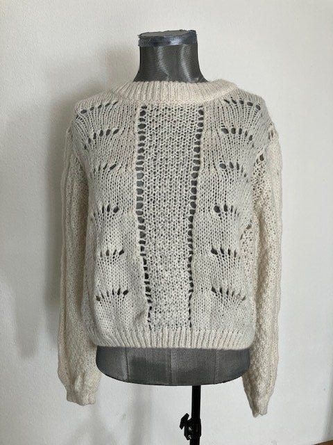 Primark Maglioni & Felpe: Pull en maille ajourée Blanc - Taille S – Usato da Marin-Epagnier venduto da rchouchouu