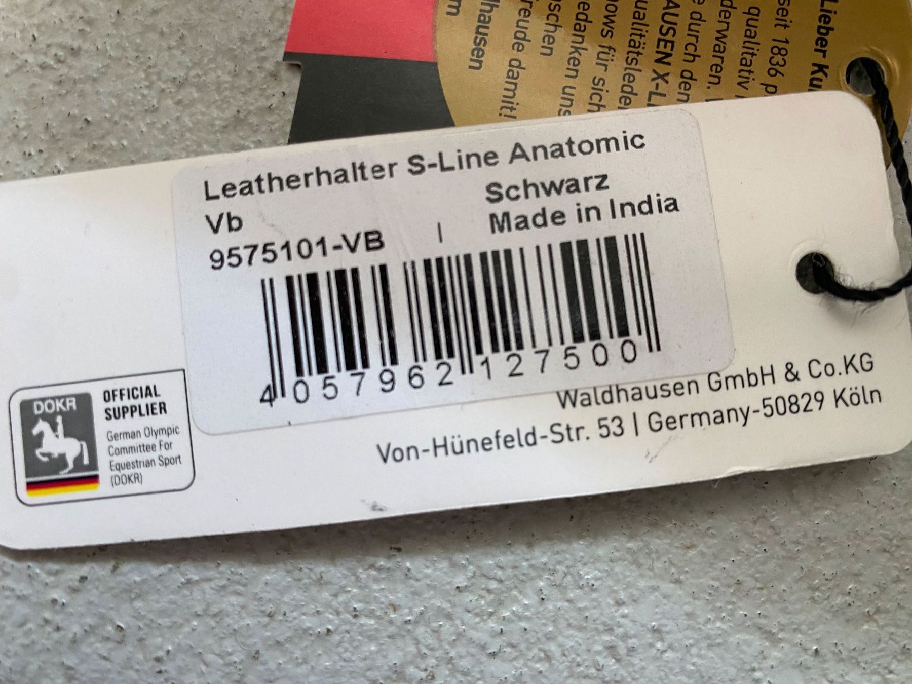 Zaumzeug & Halfter: Neu - Anatomic Lederhalfter VB, schwarz – Neu und originalverpackt aus Wohlen AG von Robballantine 3