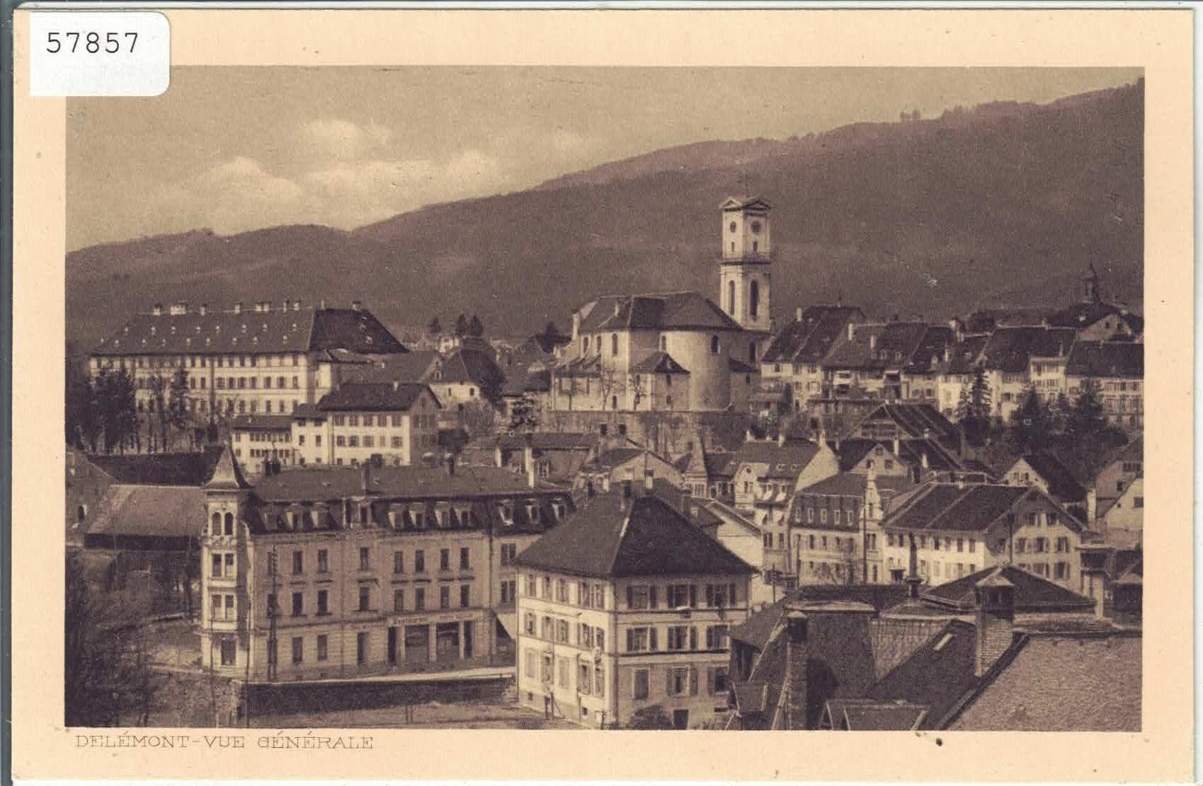 Ansichtskarten: Delemont - Vue generale – Gebraucht aus Ettingen von Kartenplanet