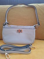 Sac à main beige cuir avec bandoulière comme neuf!