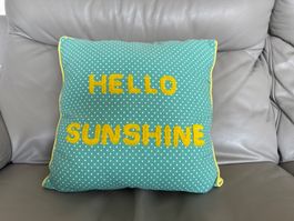 HELLO SUNSHINE Square Zierkissen