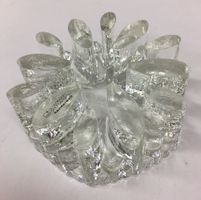 Glasdesign Georgshütte Kerzenhalter Glas handarbeit