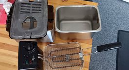 Fritteuse aus Edelstahl, gebraucht, gepflegter guter Zustand