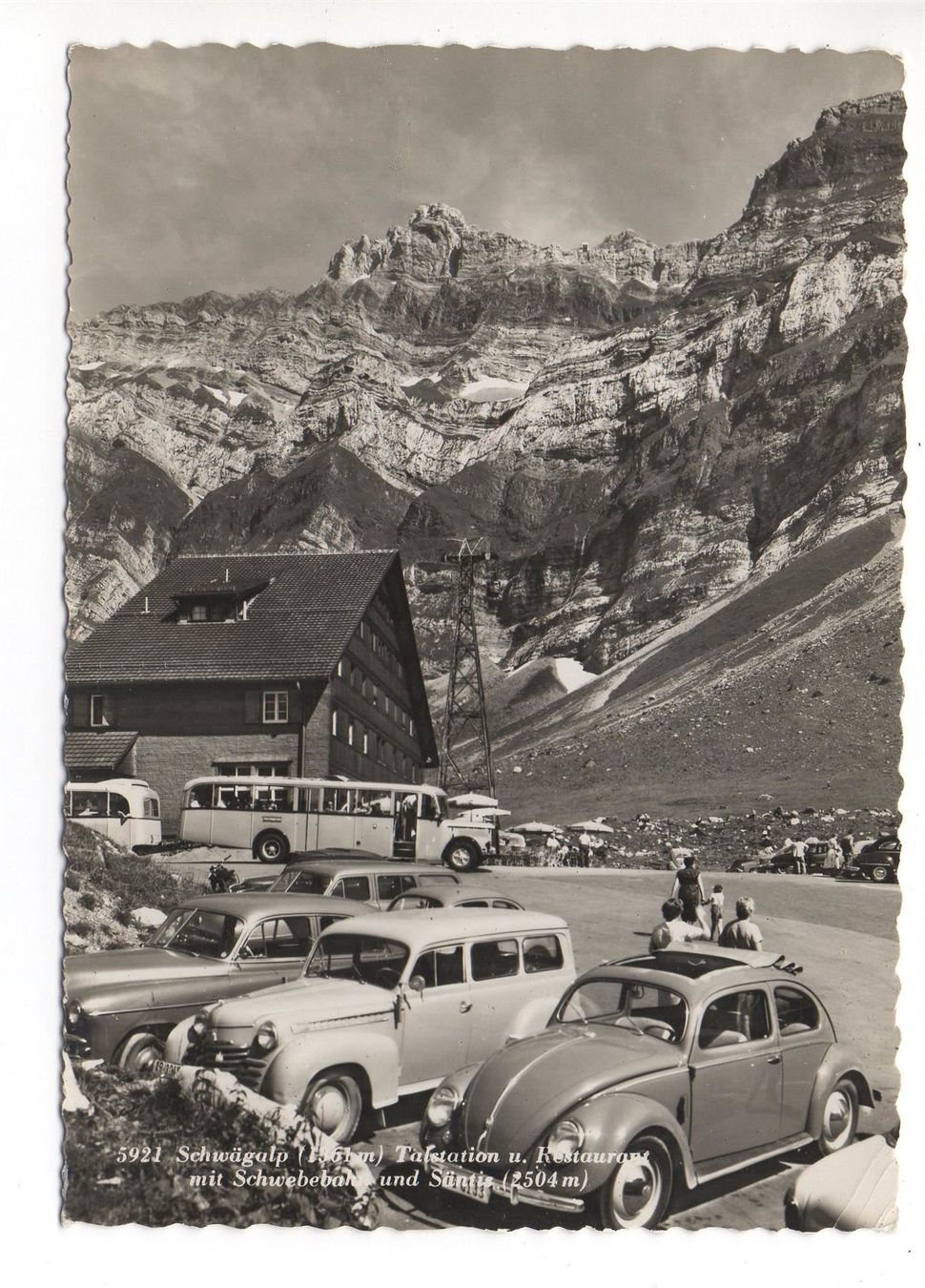 Cartoline postali: SCHWÄGALP Oldtimer, Auto - Postauto – Usato da Jona venduto da philajona