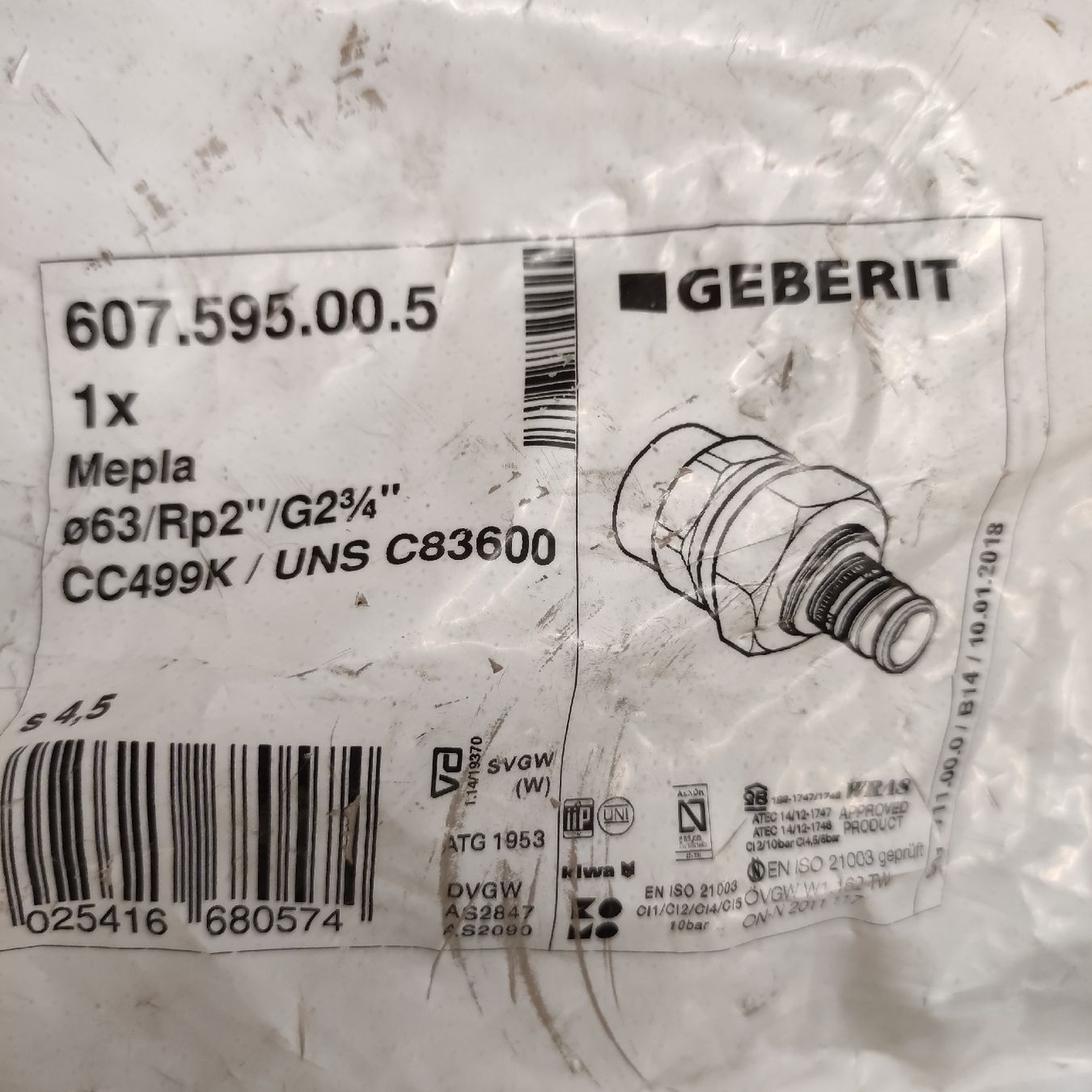 Geberit Tutti gli attrezzi: Geberit Mepla – Nuovo e nell'imballaggio originale da Bäretswil venduto da sxv 1