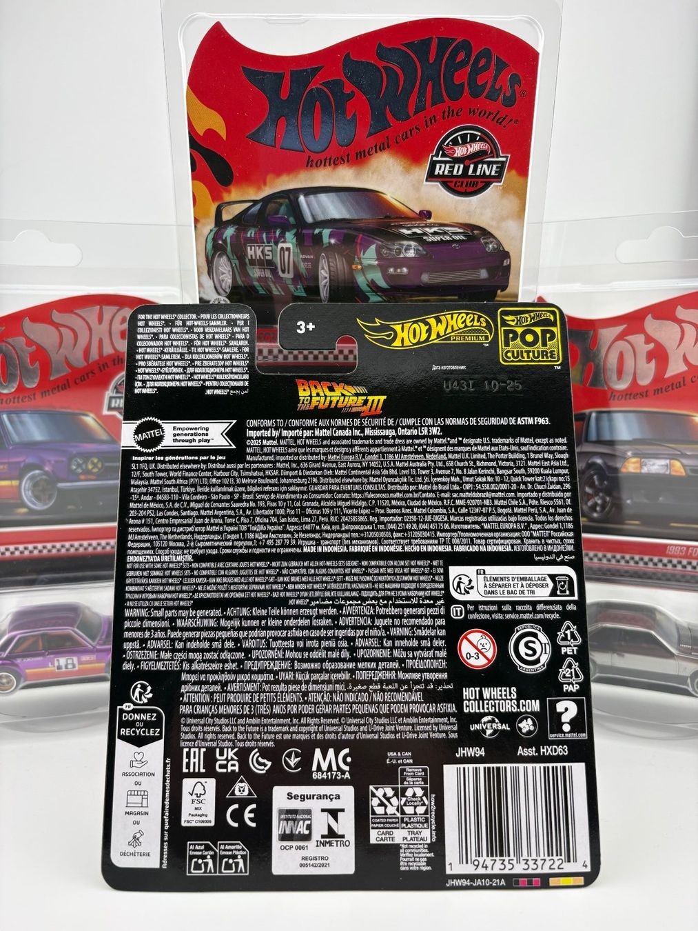 Hot Wheels Modellini d'auto: Hot Wheels Back to the Future Time Machine Premium – Nuovo e nell'imballaggio originale da Flawil venduto da HeisseReifen 5