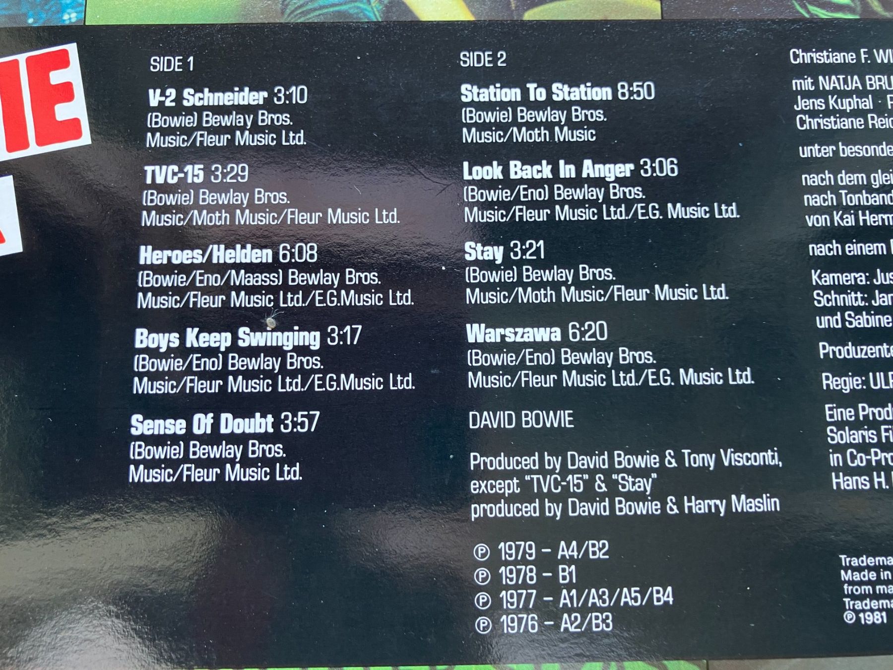 Dischi in vinile: David Bowie – Usato da Aarwangen venduto da Jukebox3 4