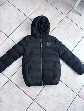 Giacca imbottita nera taglia 140 impermeabile antivento