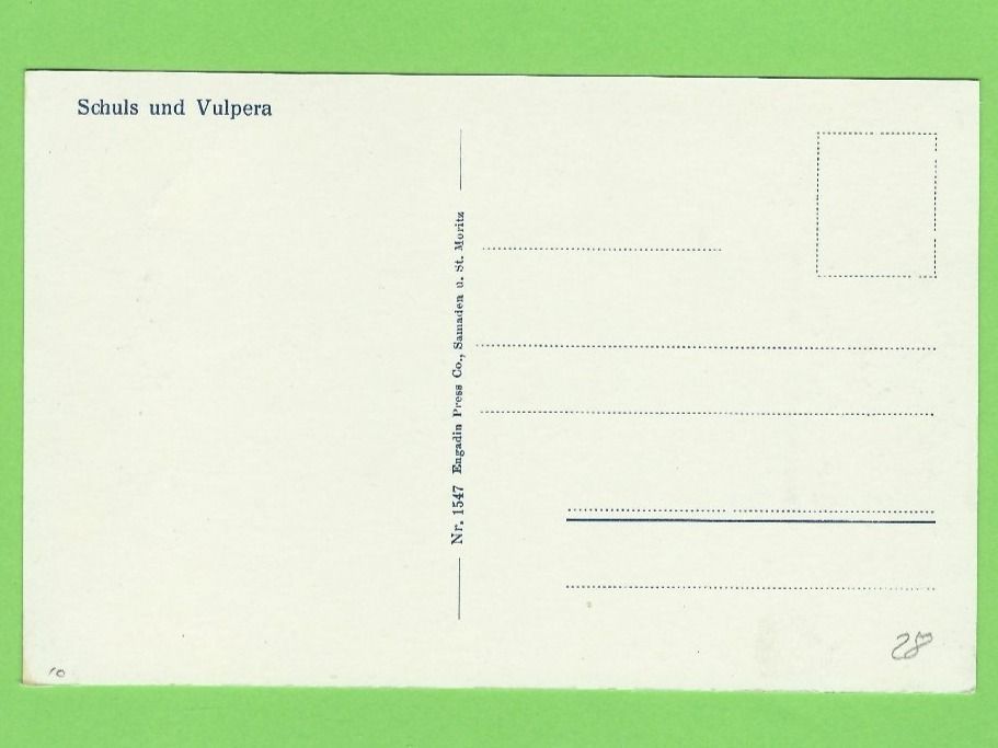 Cartoline postali: Schuls und Vulpera – Usato da Zürich venduto da t24_de 1