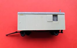 Kibri, roulotte de chantier,  2 essieux , du kit N°10278
