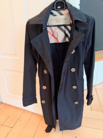 Burberry Brit Trenchcoat schwarz Grösse 38 gebraucht