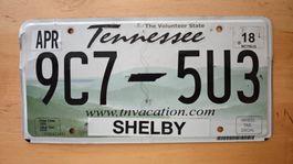 US Licence plate Tennessee State