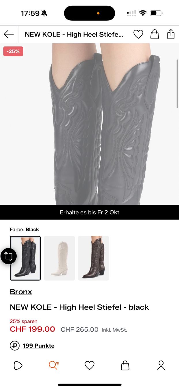 Scarpe da donna: Schwarze Cowboy Stiefel – Usato da Zürich venduto da Bianca111_ 5