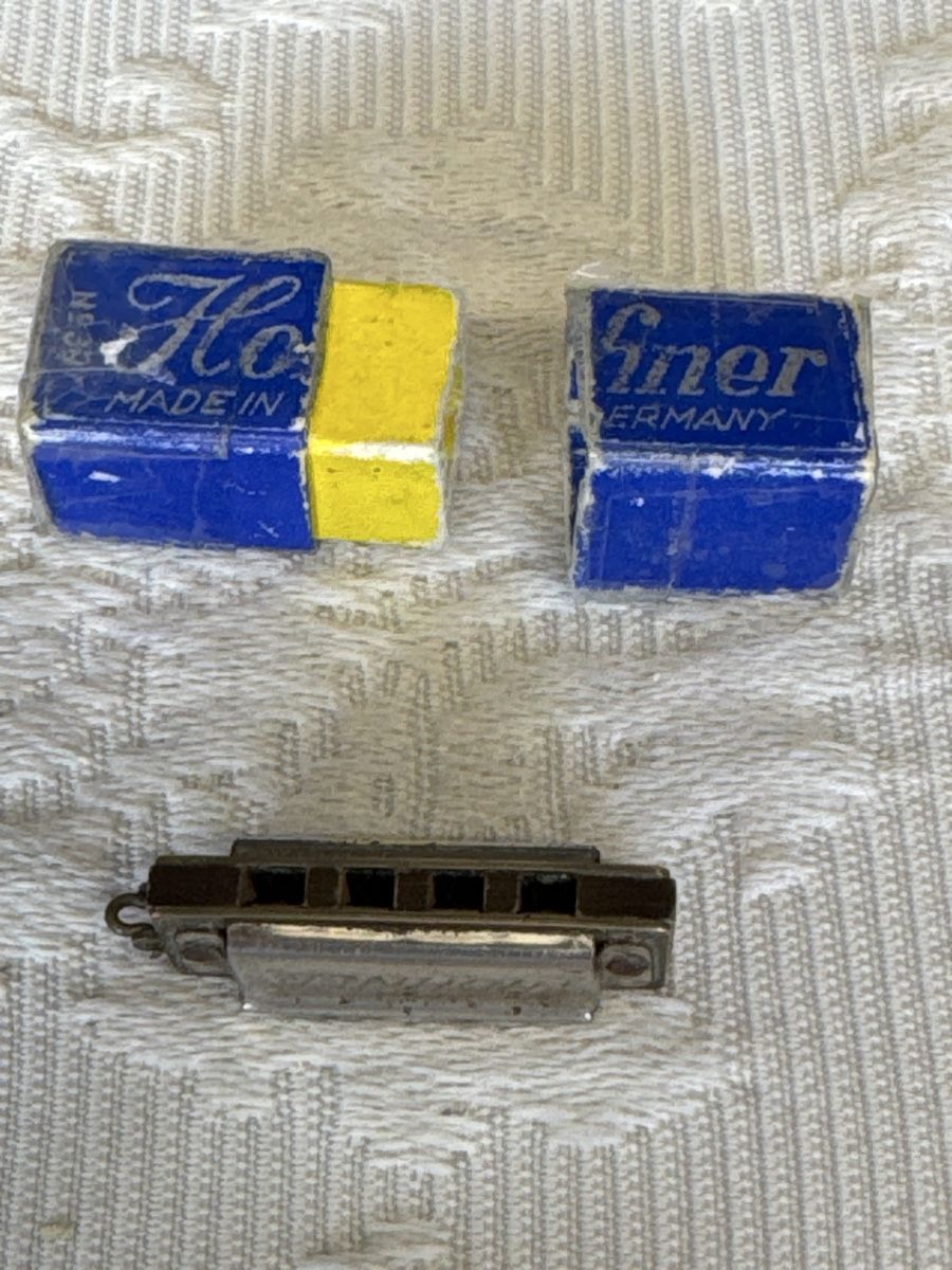 Strumenti musicali: Mini Hohner Mundharmonika mit Etui – Usato da Gams venduto da ver_n7n9 3