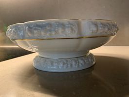 Rosenthal Maria weiss, Prunk-Schale Fuss Porzellan Goldrand