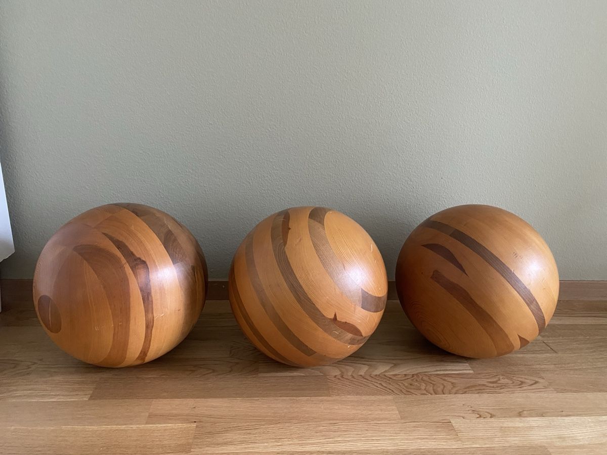 Tutte le decorazioni: 3 Holz Kugeln Deko Durchmesser ca 33cm – Usato da Regensdorf venduto da hil_j8xj