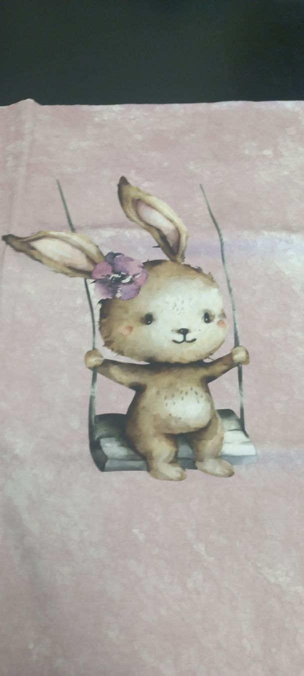 Tessuti: Panel Hase rosa Jersey – Nuovo (secondo la descrizione) da Flawil venduto da nimyqu 1