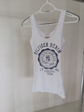 Tommy Hilfiger Denim Top, weiss, Grösse XS - Sommertrend!