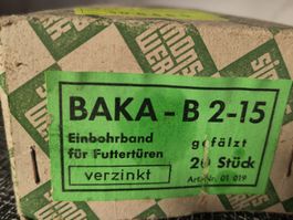 Einbohrband verzinkt für Futtertüren 20 Stk