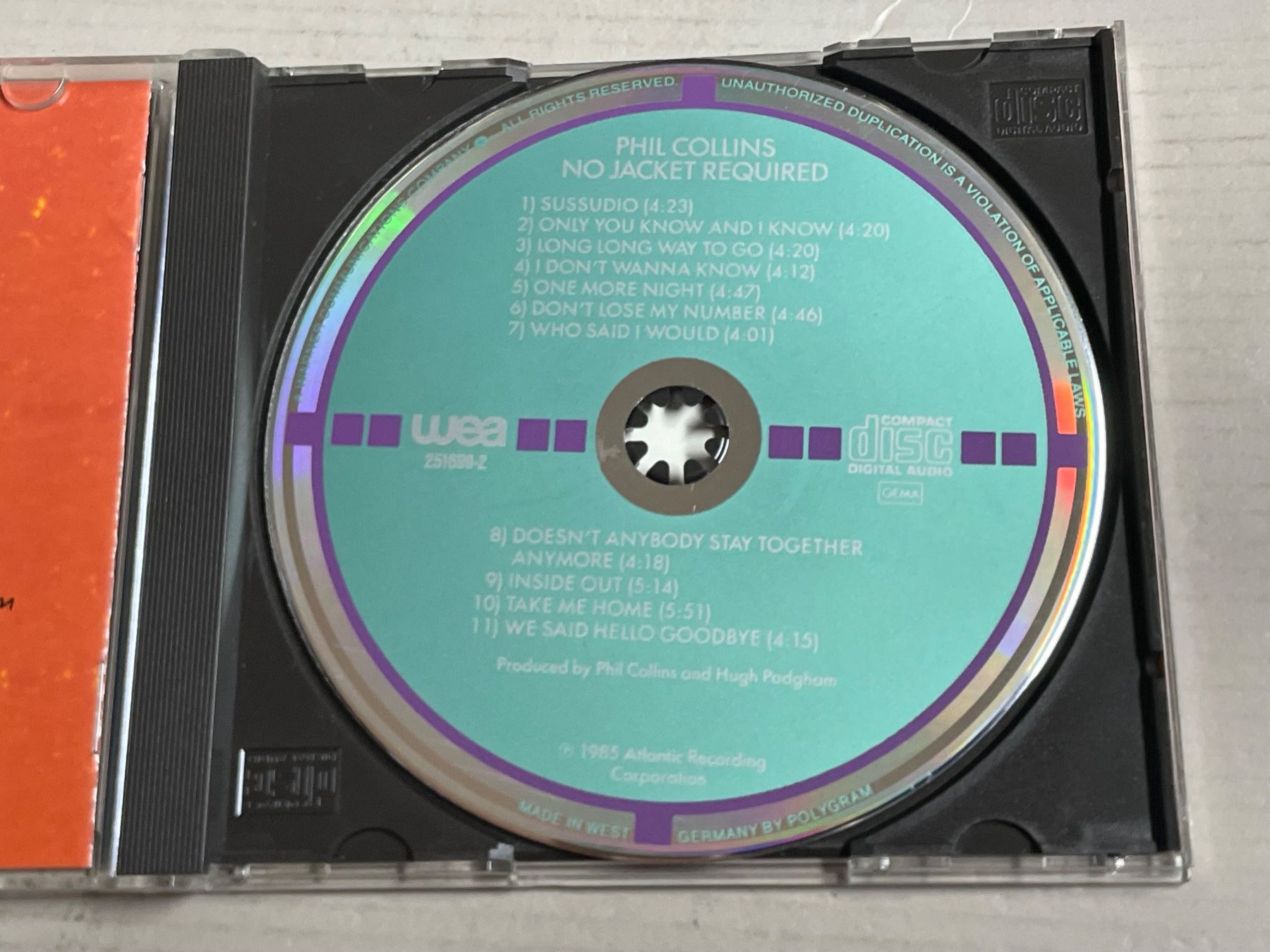CDs: Phil Collins - No Jacket Required – Gebraucht aus Muri b. Bern von AdidasCollector 3