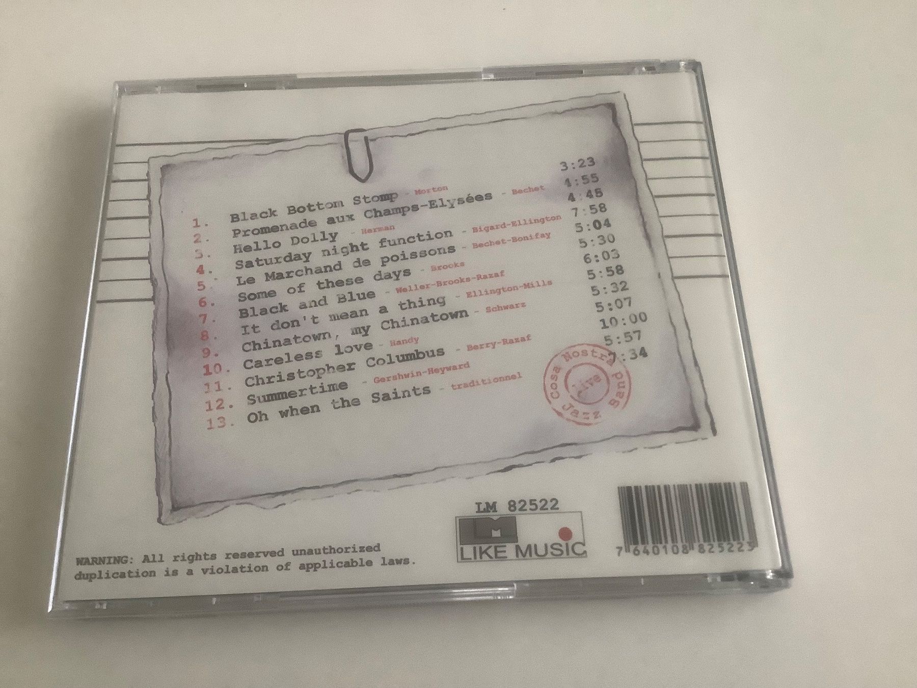 CDs: Cosa Nostra Jazz Band / live / 2007 – Gebraucht aus Dübendorf von Shreck 1