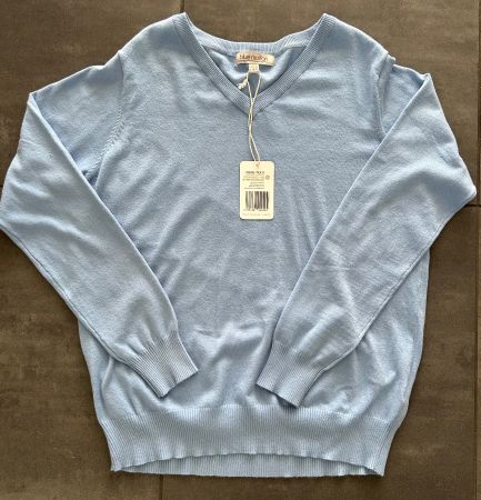 Damen Feinstrick Pullover Gr. L, NEU, hellblau