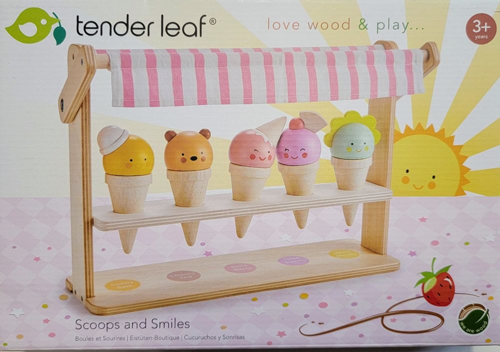 Giugio Sandspielzeug Set Für Kinder – Mit Eimer, 3 Eistüten-Formen, Schaufeln, Rechen (9-teilig), Ab 3 Jahren, Bunt