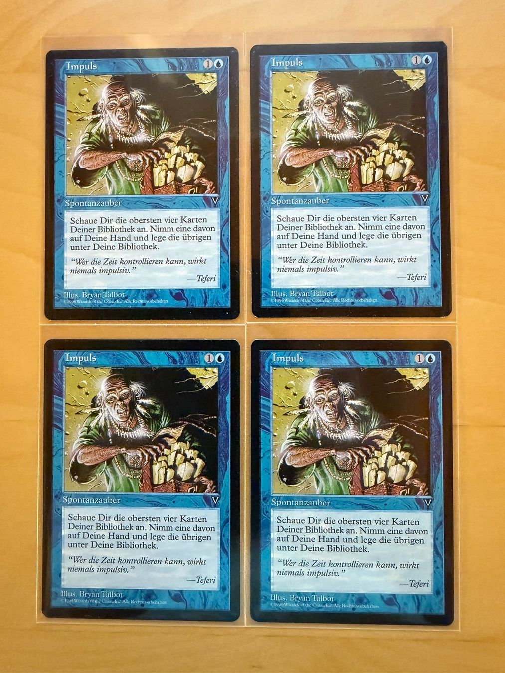 Magic The Gathering Carte collezionabili: 4x Impuls // Visions // Visionen // Magic – Usato da Binz venduto da Tempelritter