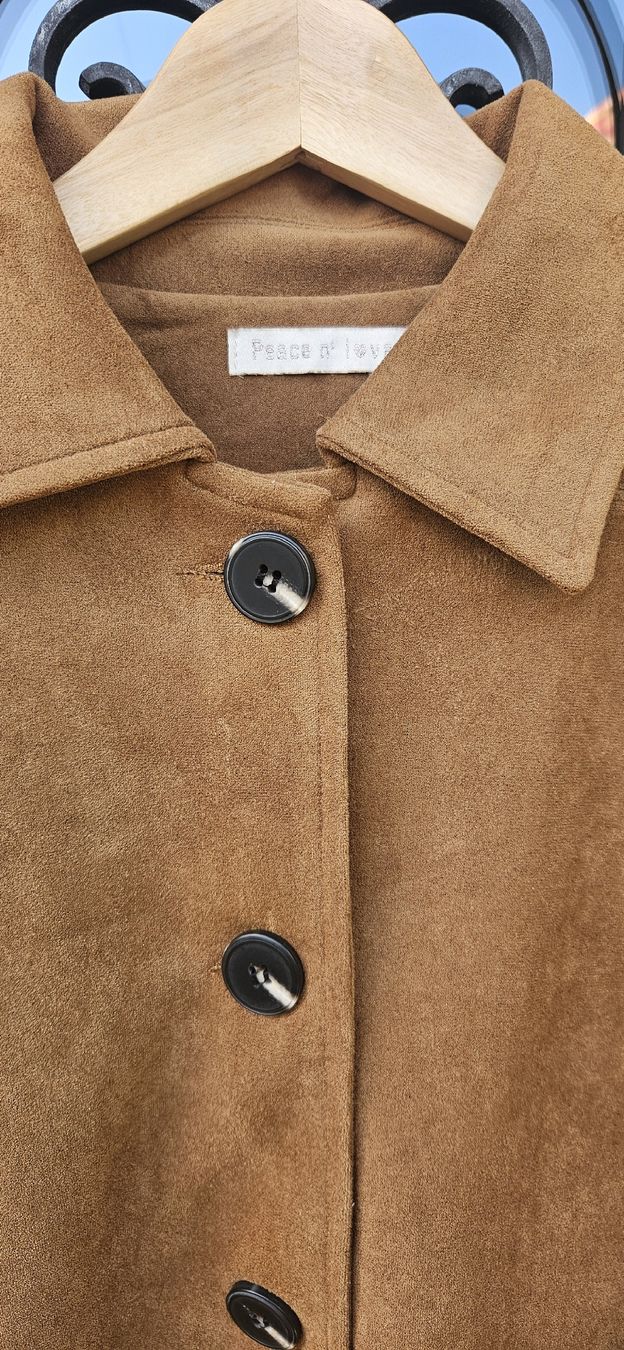 Giacche: Braune Jacke mit Wildlederoptik – Usato da Hüttlingen venduto da Thurgi85 3