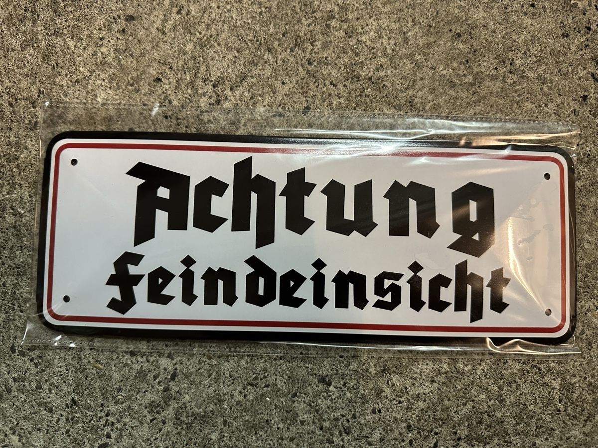 Insegne: Achtung feindeinsicht Deutschland  – Nuovo (secondo la descrizione) da Reinach AG venduto da rares75