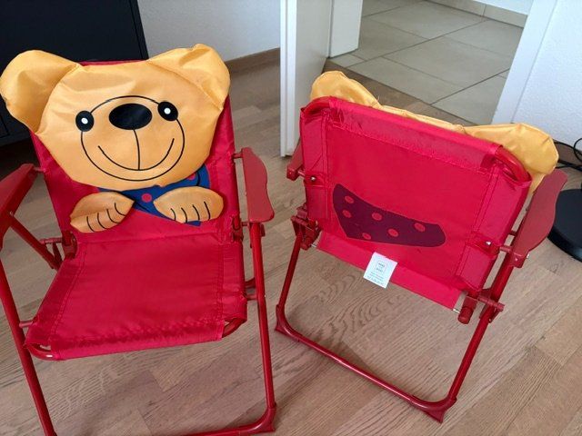 Sedie: 2 Kinderstühle / Campingstühle – Nuovo e nell'imballaggio originale da Würenlingen venduto da Delfinli1 2