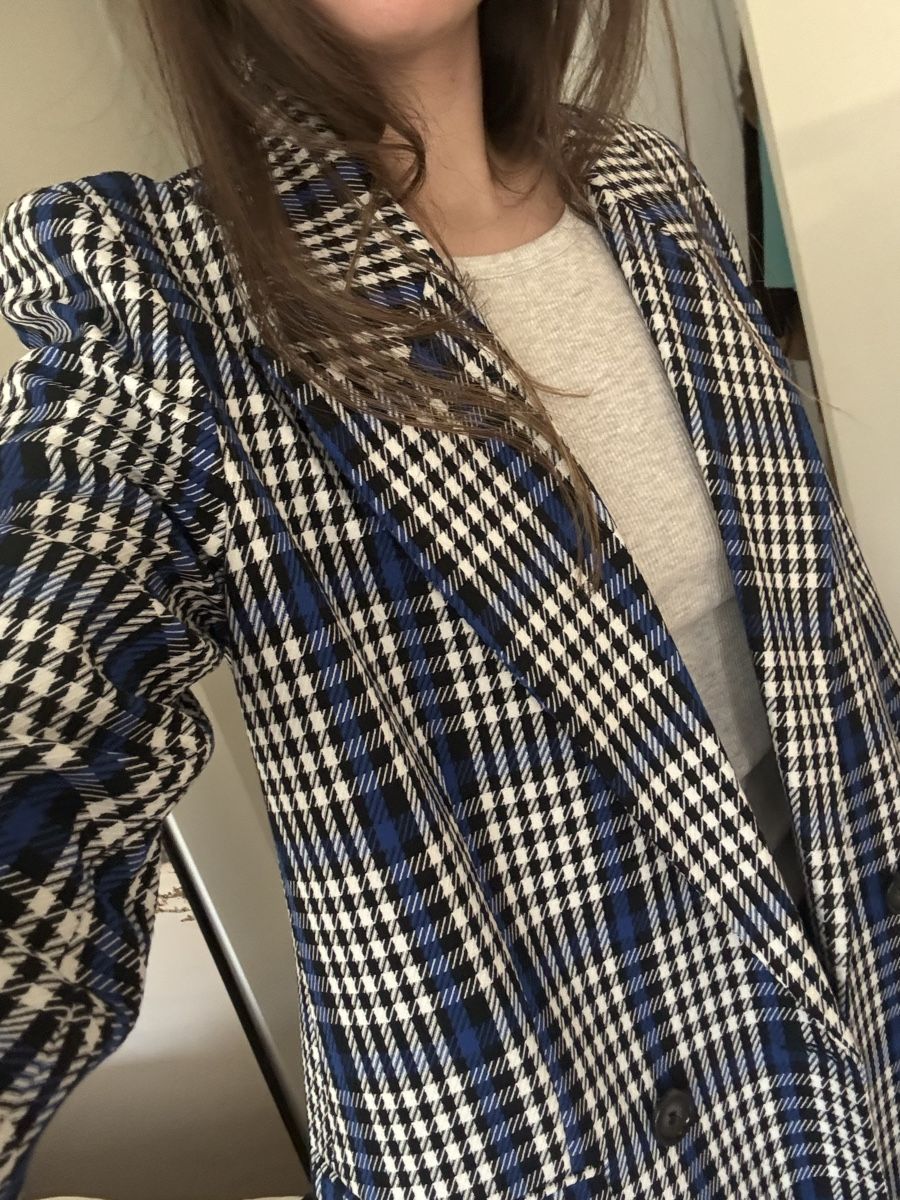 Jacken: Stylish Checked Blazer, Blue/White, Gr. 38, New! – Neu (gemäss Beschreibung) aus Zürich von LauraEL 2