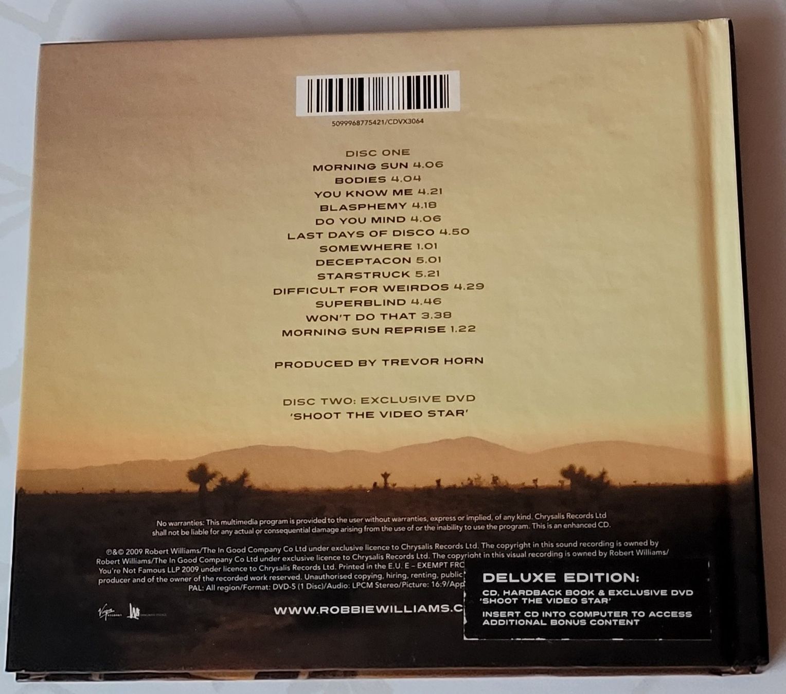 CD: CD & DVD Robbie Williams - Reality killed the video star – Usato da Zürich venduto da fourpaws 1