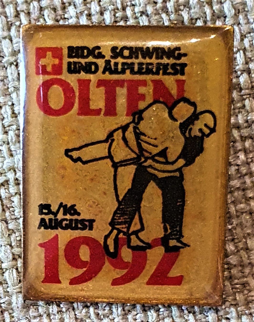 Placchette & Badge: K038 - Pin Schwing Älplerfest Olten 1992 – Usato da Reinach BL venduto da Boston-Verkauf