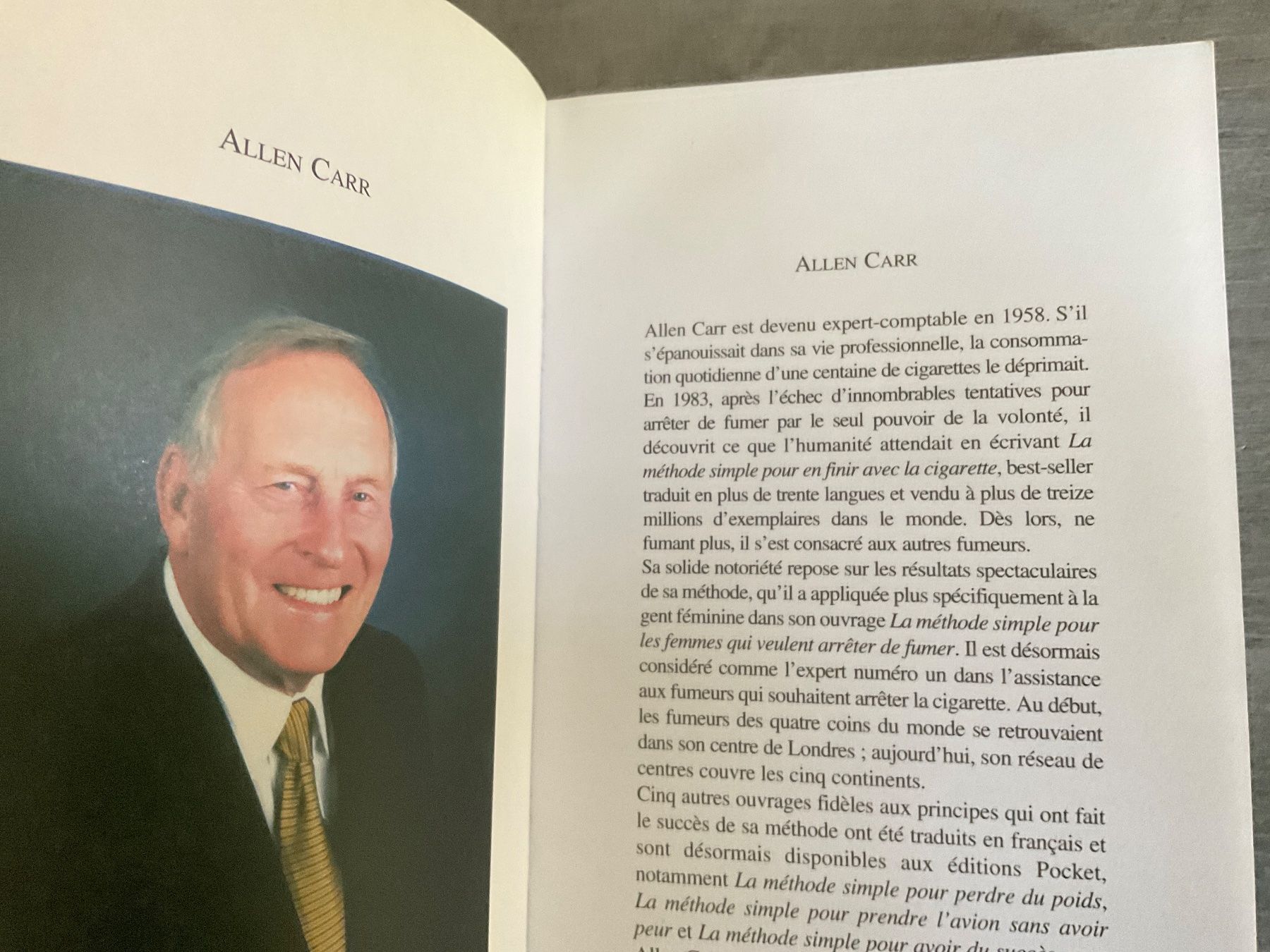 Bücher: La méthode simple pour en finir avec la cigarette Allen Carr – Gebraucht aus Avenches von  3