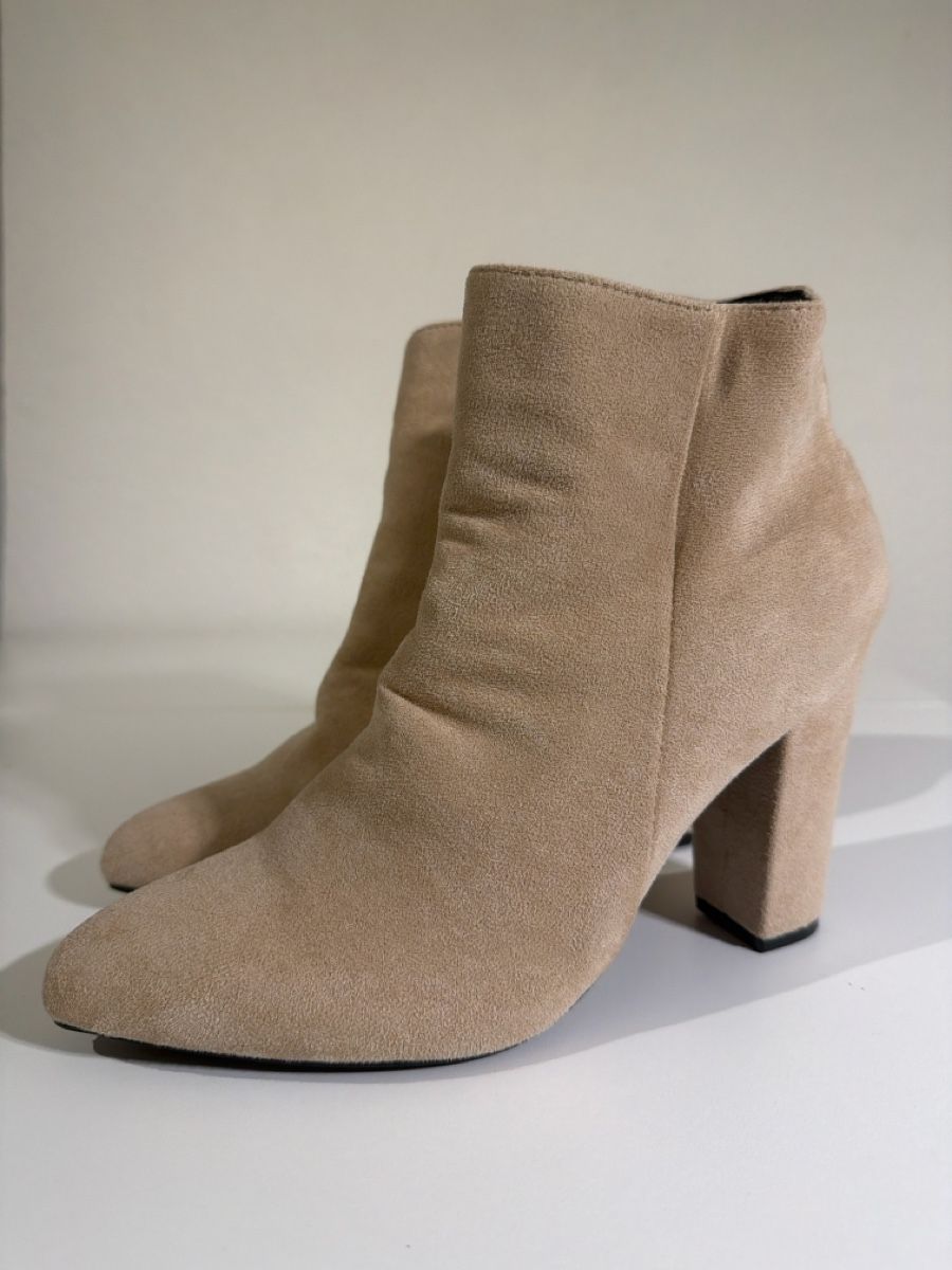 Bottines En Daim Pour Femme - Bout Pointu, Talon Bas, Boucle - Confortables Et Légères Pour Tous Les Jours