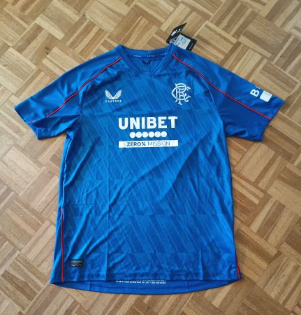Castore Rangers FC Fussball Trikot Gr L blau Neu mit Etikett