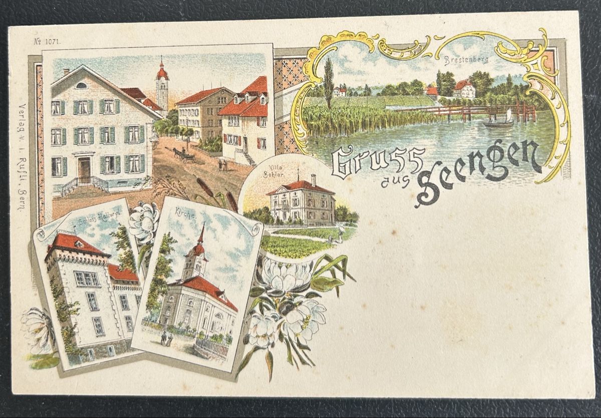 Ansichtskarten: Gruss aus Seengen Litho  – Gebraucht aus Horw von Tellbub